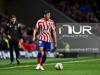 Nahuel Molina during La Liga match between Atletico de Madrid and Valencia CF at Civitas Metropolitano on March 18, 2023 in Madrid, Spain. (