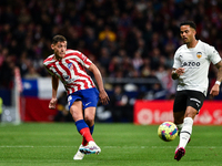 Nahuel Molina during La Liga match between Atletico de Madrid and Valencia CF at Civitas Metropolitano on March 18, 2023 in Madrid, Spain. (