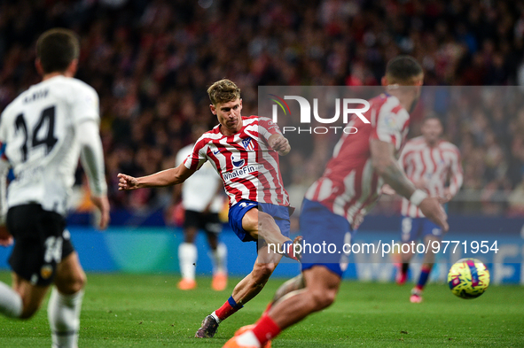 Marcos Llorente during La Liga match between Atletico de Madrid and Valencia CF at Civitas Metropolitano on March 18, 2023 in Madrid, Spain....