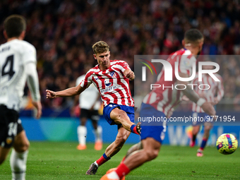 Marcos Llorente during La Liga match between Atletico de Madrid and Valencia CF at Civitas Metropolitano on March 18, 2023 in Madrid, Spain....