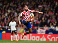 Memphis Depay during La Liga match between Atletico de Madrid and Valencia CF at Civitas Metropolitano on March 18, 2023 in Madrid, Spain. (