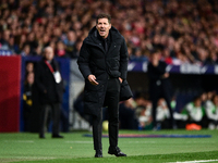 Diego Pablo Simeone during La Liga match between Atletico de Madrid and Valencia CF at Civitas Metropolitano on March 18, 2023 in Madrid, Sp...