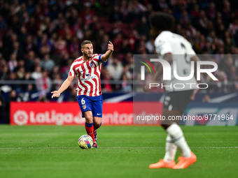 Koke during La Liga match between Atletico de Madrid and Valencia CF at Civitas Metropolitano on March 18, 2023 in Madrid, Spain. (