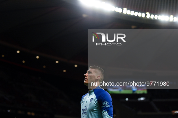 Ivo Grbic during La Liga match between Atletico de Madrid and Valencia CF at Civitas Metropolitano on March 18, 2023 in Madrid, Spain. 