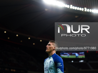 Ivo Grbic during La Liga match between Atletico de Madrid and Valencia CF at Civitas Metropolitano on March 18, 2023 in Madrid, Spain. (