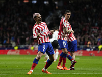 Antoine Griezmann second striker of Atletico de Madrid and France celebrates after scoring his sides first goal during the La Liga Santander...