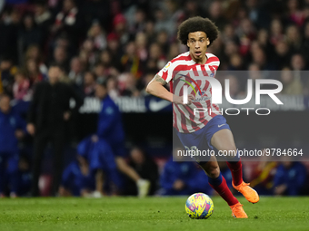 Axel Witsel defensive midfield of Atletico de Madrid and Belgium in action during the La Liga Santander match between Atletico de Madrid and...