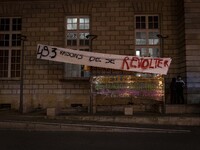 Students forced the door of the faculty of Bordeaux Victoire this Tuesday evening March 21 and began an occupation, in Bordeaux, France, on...