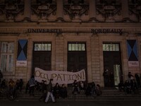 Students forced the door of the faculty of Bordeaux Victoire this Tuesday evening March 21 and began an occupation, in Bordeaux, France, on...