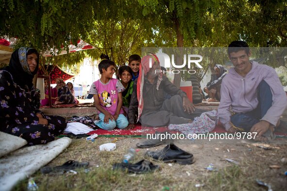 A lot of disabled people are in the camp in Qushtepa Park near Erbil.

Photo: Flo Smith/NurPhoto