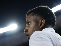 Rodrygo Goes right winger of Real Madrid and Brazil during the La Liga Santander match between FC Barcelona and Real Madrid CF at Spotify Ca...