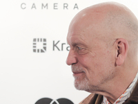 John Malkovich poses for a photo during the opening ceremony of the Off Camera Festival in Krakow, Poland on April 28, 2023. (