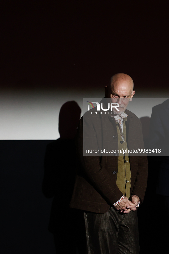 John Malkovich during the opening ceremony of the Off Camera Festival in Krakow, Poland on April 28, 2023. 