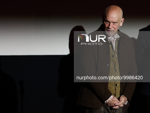 John Malkovich during the opening ceremony of the Off Camera Festival in Krakow, Poland on April 28, 2023. 