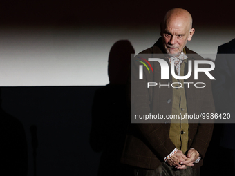 John Malkovich during the opening ceremony of the Off Camera Festival in Krakow, Poland on April 28, 2023. (