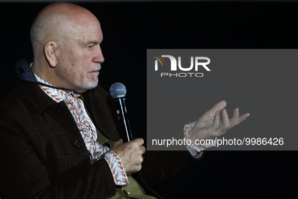 John Malkovich during the opening ceremony of the Off Camera Festival in Krakow, Poland on April 28, 2023. 