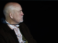 John Malkovich during the opening ceremony of the Off Camera Festival in Krakow, Poland on April 28, 2023. (