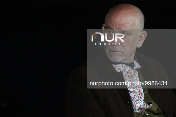 John Malkovich during the opening ceremony of the Off Camera Festival in Krakow, Poland on April 28, 2023. 